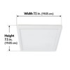 Feit Electric 74208 LED Square Flat Panel Downlight, Dimmable, Ultra