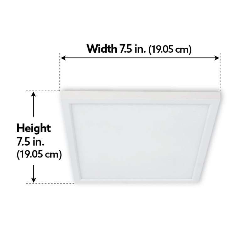 Feit Electric 74208 LED Square Flat Panel Downlight, Dimmable, Ultra