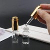 Ellbest 8Pcs 10ml Clear Press Dropper Bottles, Empty Refillable Essential