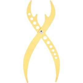 Regla de proporción dorada para cejas, 1:0.618 Regla para cejas de 3 puntos Calibrador de proporción dorada de acero inoxidable Herramienta de medida permanente Microblading (GOLD)