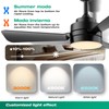 lbvuer Small Ceiling Fans with Lights,28" Plug in Ceiling Fan