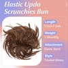 S-noilite Hair Bun Extension Messy Tousled Scrunchie Elastic Rubber Band