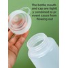 JUNEYE 2pcs 8oz Food Grade Plastic Squeeze Condiment Bottles with