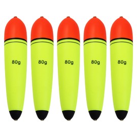 CWSDXM Slip Bobber Fishing Floats EVA Foam Bobbers for Pike Perch Carp Bass Fishing Bobber Float Saltwater Freshwater Floatage 0.35oz - 4.23oz (5 pcs Float Buoyancy 80g)