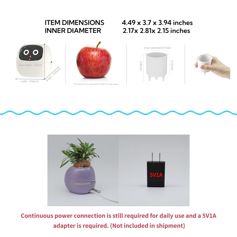 Odpaltoy Odpaltoy Smart Plant Pot with Expression,AI Smart Planter Robot