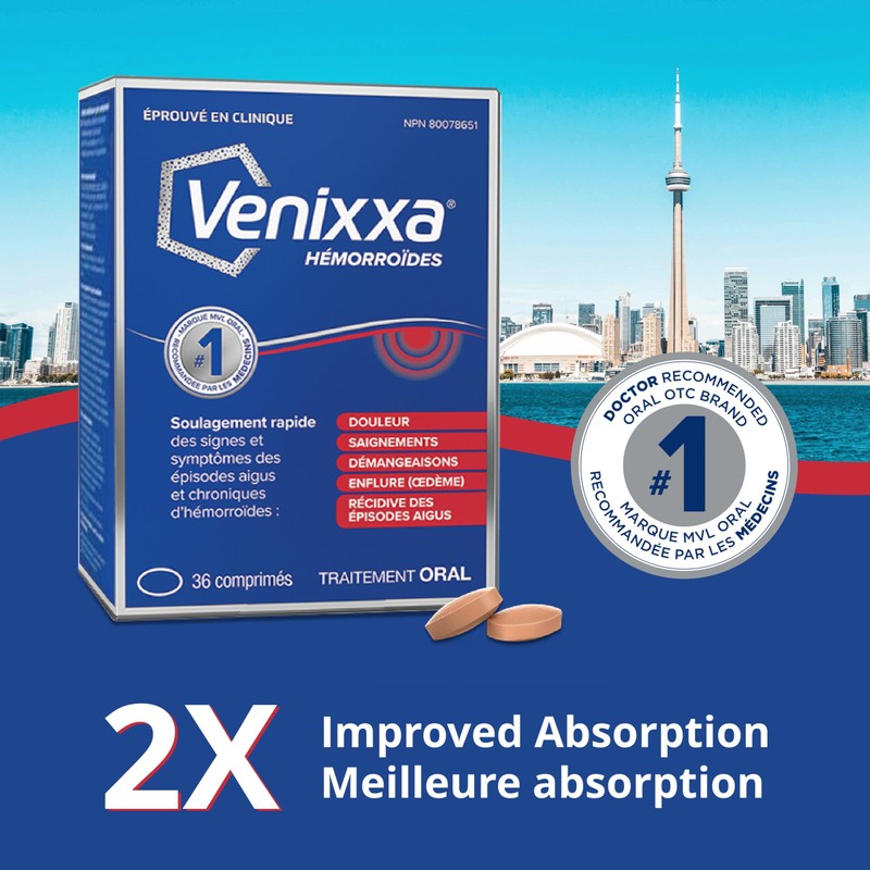 VENIXXA 500MG Hemorrhoids 36'S