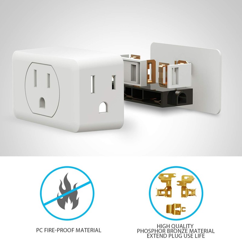 Multi Plug Outlet Extender, VINTAR 3 Outlet Adapter, Multiple Outlet