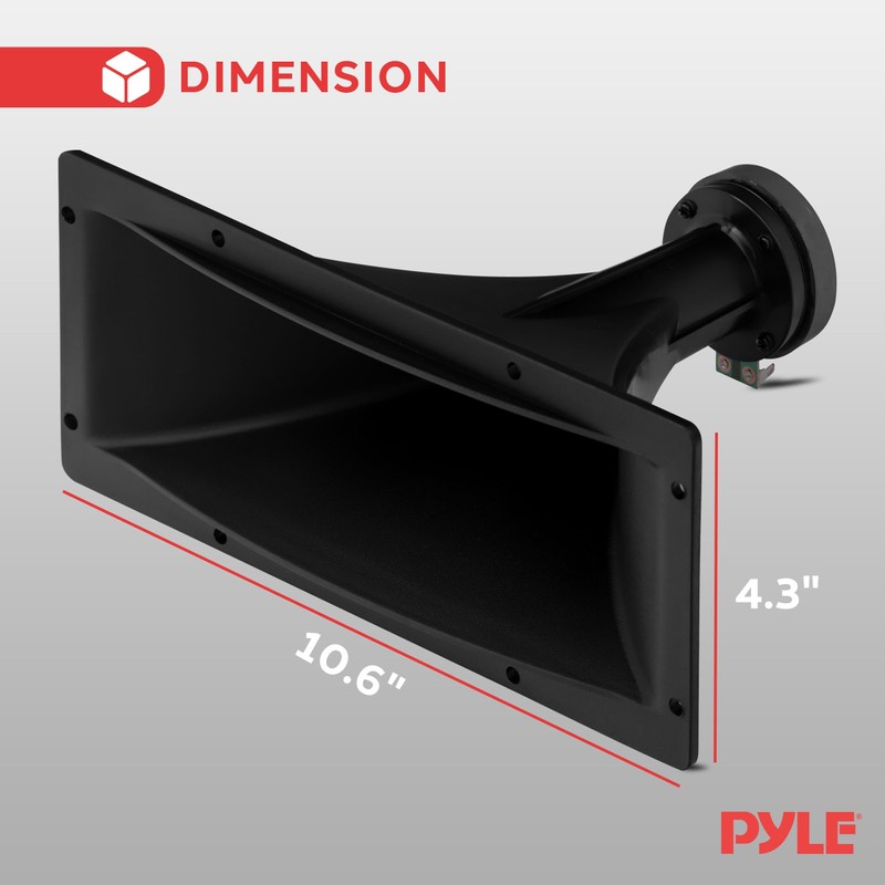Pyle 4x10 Inch Horn Tweeter Speaker - Heavy Duty 200