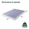 ZINUS Edgar 4 Inch Wood Box Spring, Mattress Foundation, Sturdy