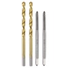 sourcing map Metric Tap & Drill Bit Set, 2pcs M3