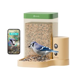 Birdfy Smart Bird Feeder with Camera for Outdoors Birdwatching, Slow-Motion Antics with 1080P FHD Videos, Capture on Patio & Gardens, 1.3L Capacity