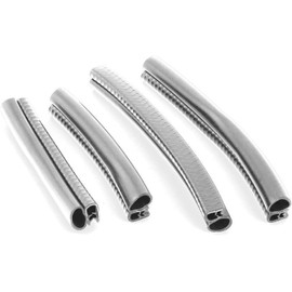 XMHF 4PCS Car Rubber Sealing Sealed Strip Door Guard Buffer Protector White