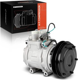 A-Premium Air Conditioner AC Compressor with Clutch Compatible with John Deere Excavator