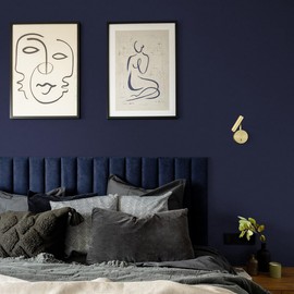 vuacepe Dark Blue Peel and Stick Wallpaper Navy Blue Wallpaper 15.7inch×393.7inch Dark Blue Contact Paper Matte Blue Self Adhesive Waterproof Wall Paper Solid Removable Decorative Wallpaper Cabinet