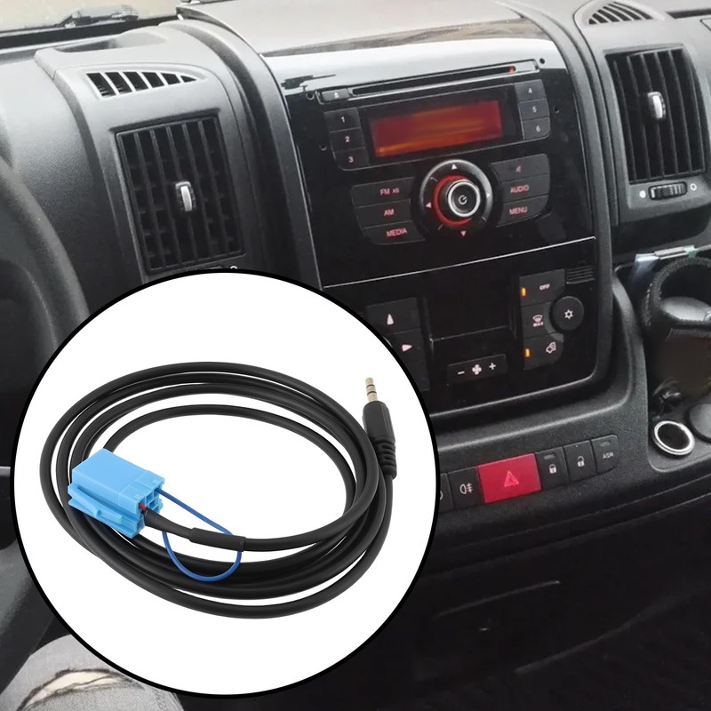 YINETTECH 1pc Car AUX Input Lead Adapter Cable 3.5 mm