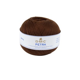 DMC Petra Yarn, 100% Cotton, Dark Brown (5938), Size 5