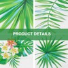Frcolor Hawaiian Party Birthday Tablecloth Tropical Palm Leaves Print Waterproof