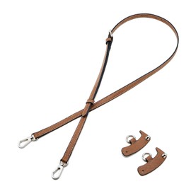 ZOOEASS Leather Purse Strap Replacement Bag Straps Handbags Women Leather Crossbody Shoulder Strap Adjustable（S-Brown）
