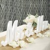 LinTimes Mr & Mrs Letter Embellishments for Wedding Decoration, Musuntas