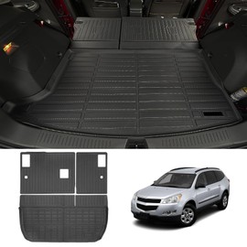 Naibeve Cargo Mat for 2009-2017 Chevy Traverse/2008-2017 Buick Enclave-for Chevy Traverse Cargo Mat Backrest Mats