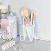 HSYMQ 2 Pack Clear Acrylic Pencil Pen Holder Cup, Makeup