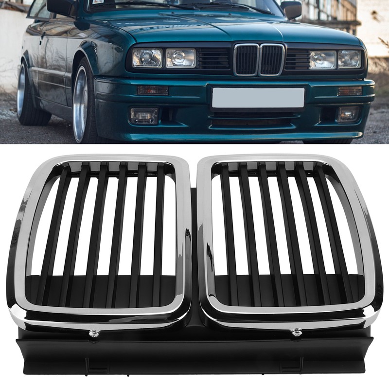 Front Center Grille Grill Chrome 51131884350 Replacement for E30 M3