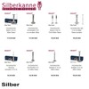 SILBERKANNE Hip Flask 8 x 7 x 2 cm 74