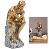 Thinker Statue Retro Style Energetic Lines Stable Nonslip Durable Resin