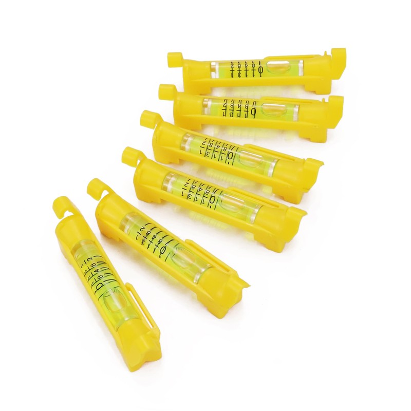 DOWELL 6-Pack 3” Hanging Bubble Line Level with Scale Mini