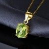 JewelryPalace Class 1.7ct Oval Cut Natural Gemstones Green Peridot Birthstone