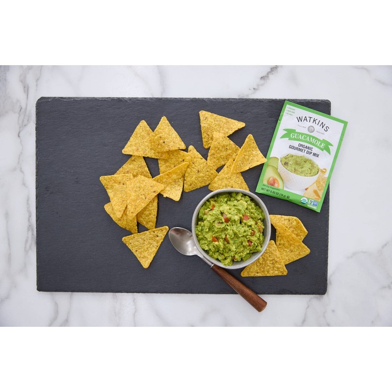 Watkins Organic Gourmet Dip Mix, Guacamole, 0.63 Ounce (Pack of