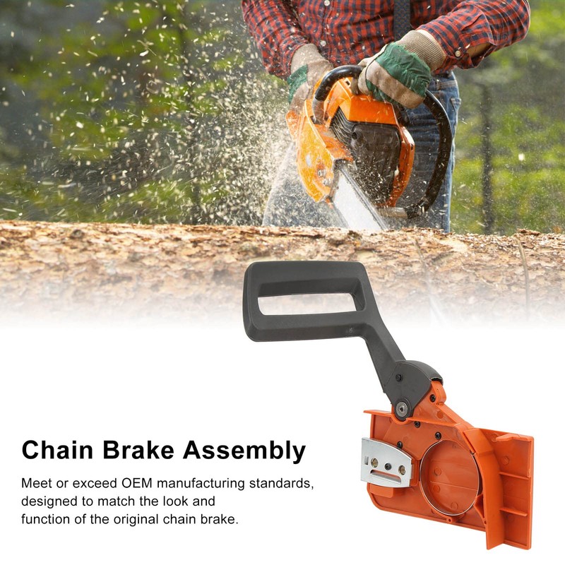 Aramox Chainsaw Chainbrake Assembly Clutch Side Cover Brake Handle Chain