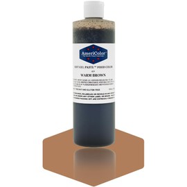 WARM BROWN 13.5 Ounce Soft Gel Paste Food Color