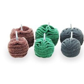 Sanding Ball Made of Abrasive Fleece Value Set of 3 (75 mm)