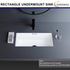 22 Inch Undermount Bathroom Sink Rectangle Undermount Sink White Ceramic