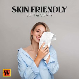 WL Home 100% Egyptian Cotton Flannel Face Cloth & Washcloths Pack 12 Super Soft & Highly Absorbent Hotel Quality Ring Spun Face Towels