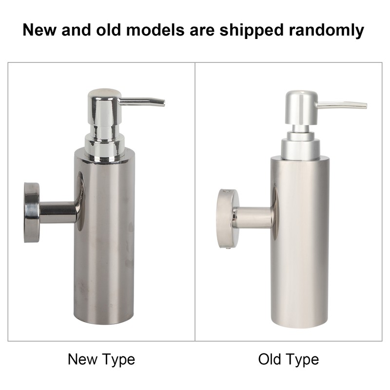 Wall Mounted Home Bathroom Stainless Steel Round Manual Hand Liquid