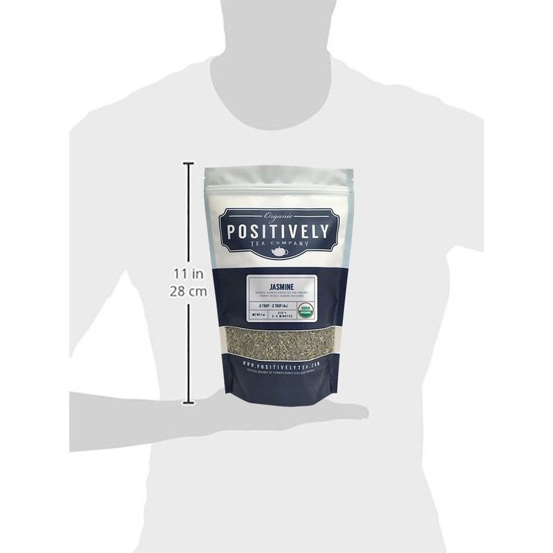 Positively Tea Company, Organic Jasmine Green Tea, Loose Leaf, 1