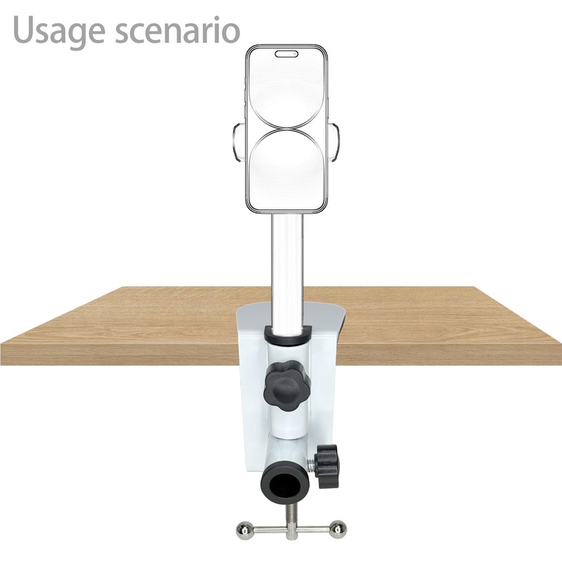 Jhanw Desk C-Clamps with 2 Pieces 1/2" Thread Hole, 2
