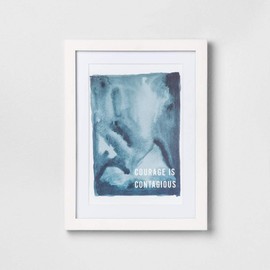 Hearth & Hand 12" X 16" Courage Is Contagious Wall Decor with Magnolia