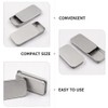 UPKOCH Pack of 20 small metal tins with sliding lid,