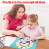Large Magnetic Dry Erase Learning Clock for Kids Learn to