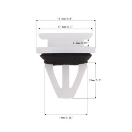 30 Pcs Car Rivets Auto Clips Vehicle Replacement Fasteners Plastic Retainers Universal Push Pins for Door Panel Side Skirt Door Sill Guard Moulding Rocker Cover Trim Fit Honda Civic Acura CRV