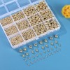 1100 abalorio redondas lisas – 3/4/6/8 mm de oro espaciador