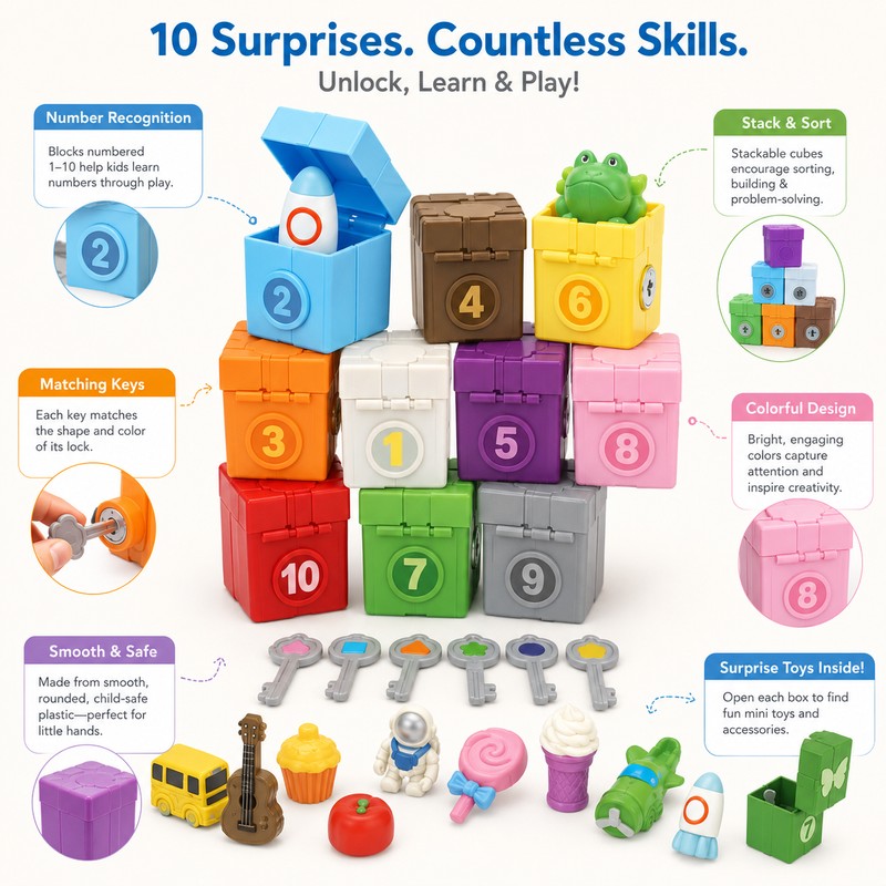 Montessori Ocean Animal Learning Toy for Toddlers – Number Matching