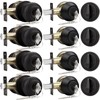 Probrico Entry Door Knob and Single Cylinder Deadbolt Lock Combo