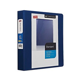 Staples 82652 Standard 1 1/2-Inch 3-Ring View Binder Blue (26439-Cc)
