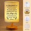 SUEHHYY Granny Gifts from Grandkids, Fabric Bedside Table Lamp Presents,