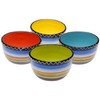 Tequila Sunrise Ice Cream Bowls Set of 4, 5.25-Inch Colorful