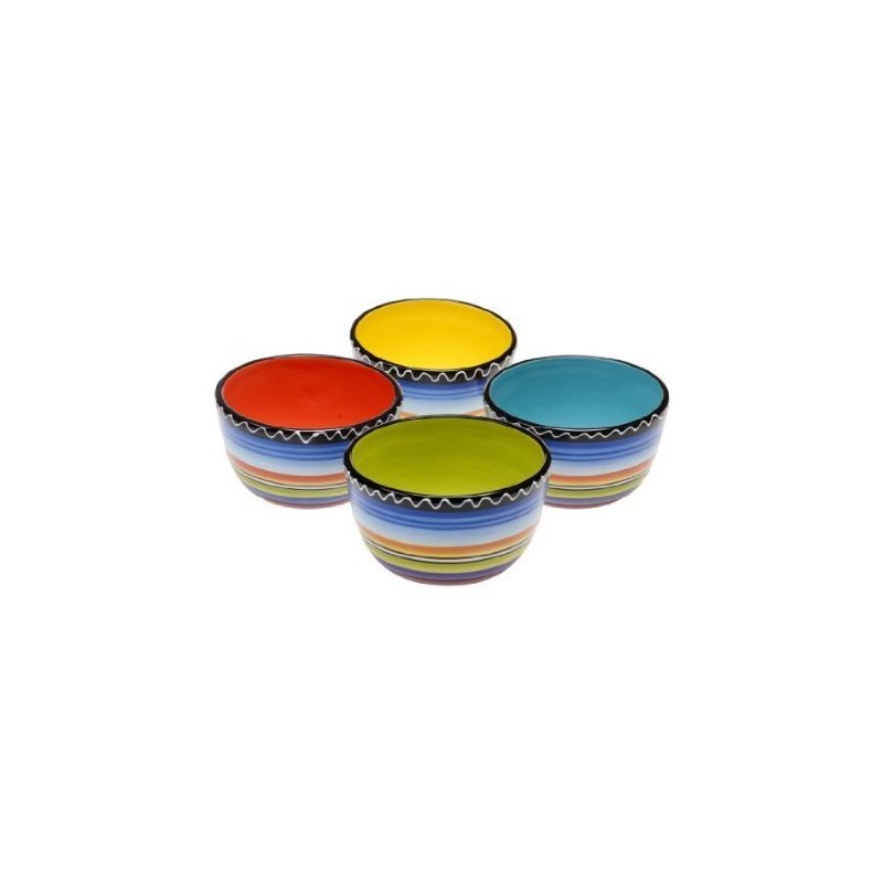Tequila Sunrise Ice Cream Bowls Set of 4, 5.25-Inch Colorful